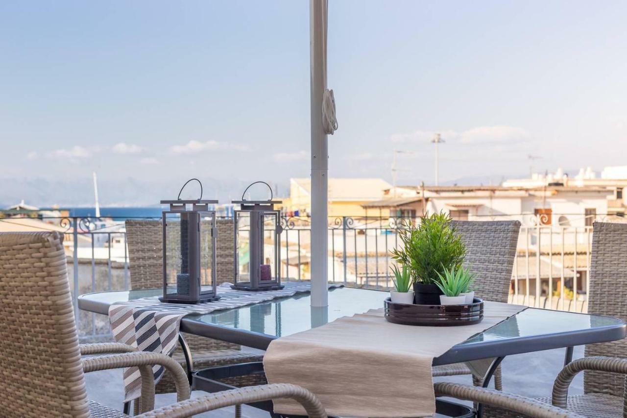 Spacious Maisonette - Roof Top View Of Corfu Port Mantouki Exterior photo